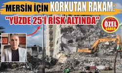 Mersin İçin Korkutan Rakam: "Yüzde 25'i Risk Altında"