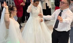 Down sendromlu 7 genç kız, temsili düğünde gelinlik giydi