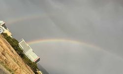 Mersin’de Sağanak Yağışın Ardından Muhteşem Gökkuşağı Manzarası