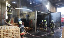 Palet İmalathanesindeki Yangın Korkuttu
