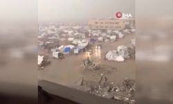 Filistinlilerin çadırları su altında kaldı