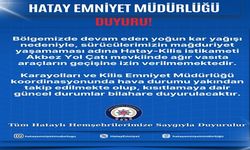 Hatay'da Serinyol–Madenli kara yolu ulaşıma kapatıldı
