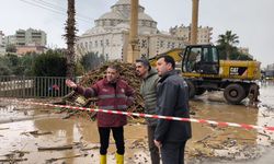 Mezitli Deresi’nde Sel: Başkan Tuncer Ekibiyle Sahada