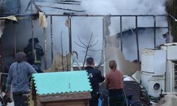 Konteyner Ev Alevlere Teslim Oldu: 2 Kedi Telef Oldu