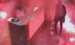 Siteye gelen Kargo Paketi Patlaması Güvenlik Kamerasına Yansıdı