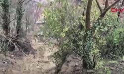 Kar'ın Eriyip Toprağın Yumuşamasıyla Birlikte Heyelan Meydana Geldi