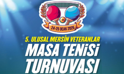 5. Ulusal Mersin Veteranlar Masa Tenisi Turnuvası Başlıyor