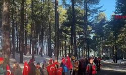 Amanos Dağları'nda Türk Bayrağına Saygı Yürüyüşü