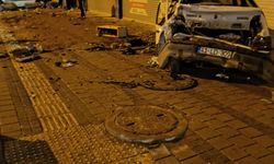 Kontrolden çıkan otomobil, park halindeki 4 araca çarptı