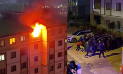 Yangında tüp patladı: Binada mahsur kalan 13 kişi kurtarıldı
