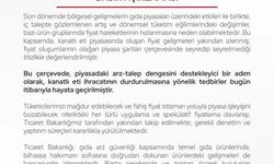 Ticaret Bakanlığı Kanatlı Eti İhracatını Durdurdu