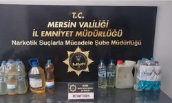 Mersin'de 27 litre metamfetamin ele geçirildi