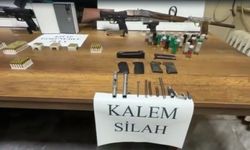 Atölyeye çevrilen evde kalem görünümlü silahlar ele geçirildi