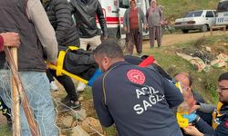 Kontrolden Çıkan Motosiklet Sürücüsü Uçuruma Yuvarlandı