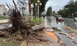 Mersin'de Sağanak Yağış ve Fırtına Hayatı Olumsuz Etkiledi