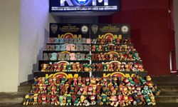 Adana'da yolcu otobüsünde 515 kaçak pelüş oyuncak ele geçirildi