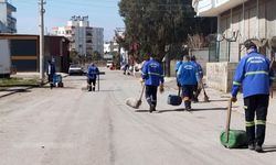 Mersin'de çevre temizlik ekipleri sahada