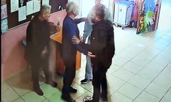Okul müdürlerine saldırı kamerada
