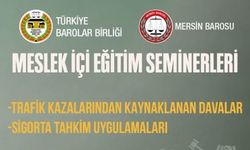 Mersin Barosu’ndan Avukatlara Yönelik 'Meslek İçi Eğitim Semineri' Düzenlenecek