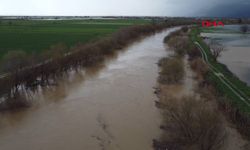 Büyük Menderes Nehri Taştı, Kara yolu Trafiğe Kapandı