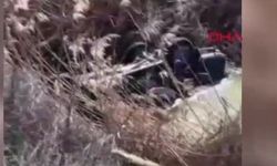 Kontrolden çıkıp dereye devrilen kamyonetin sürücüsü öldü