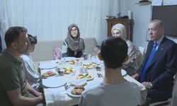 Cumhurbaşkanı Erdoğan, Kayacık ailesi ile iftar yaptı