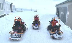 Karla Kaplı Ormanda Nefes Kesen Tatbikat