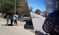 Trafikte korkutan çarpışma: 2 yaralı