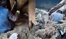 Kars’ta ahır çöktü, çoban son anda kurtuldu