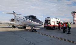 30 günlük bebek için uçak ambulans havalandı