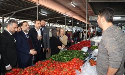 AK Parti heyetinden Eğriçam mahallesi pazar ziyareti