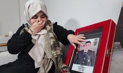 Gözyaşları içinde şehit eşi: Onun adını yaşatın yeter