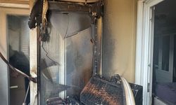 Alanya'da apartman dairesinde yangın çıktı