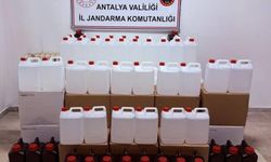 Antalya’da 500 litre kaçak sahte etil alkol ele geçirildi
