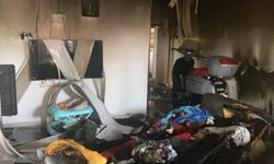 Erdemli'de klimadan yangın çıktı