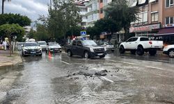 Alanya'da kanalizasyon borusu patladı