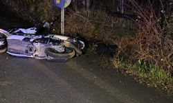Bursa'da devrilen motosikletin sürücüsü öldü