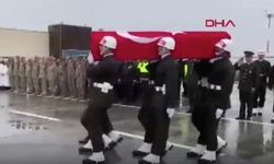 Şehit asker için uğurlama töreni düzenlendi