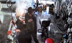 Tamir için getirilen telefonun bataryası patladı