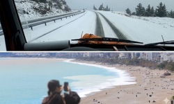 Yüksek kesimlerinde karla mücadele, sahilinde deniz keyfi