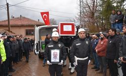 Kaza şehidi polis, son yolculuğuna uğurlandı