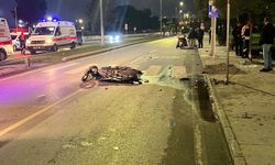 Minibüs ile motosiklet çarpıştı; 1 ölü, 1 yaralı