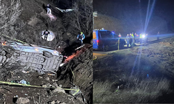 Maden işçilerini taşıyan minibüs devrildi;2 ölü,10 yaralı