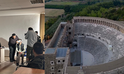 Fiziksel engelli bireyler Aspendos Antik Tiyatrosu'nu VR gözlükleri ile sanal ortamda gezdi