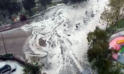 Adana’da sağanak ve dolu yağışı