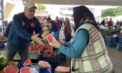 Mersin’de dilim karpuz satışına başlandı