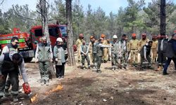 Mersin'de orman yangınlarına karşı tatbikat yapıldı