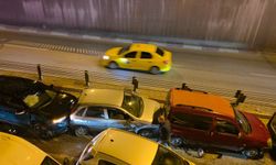 11 araçlı zincirleme kazada 1 kişi yaralı