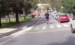 Trafikte tehlikeli hareketler yaptığı belirlenen motosikletliye 47 bin lira para cezası