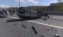 Eyüpsultan'da zincirleme kaza, 2 yaralı